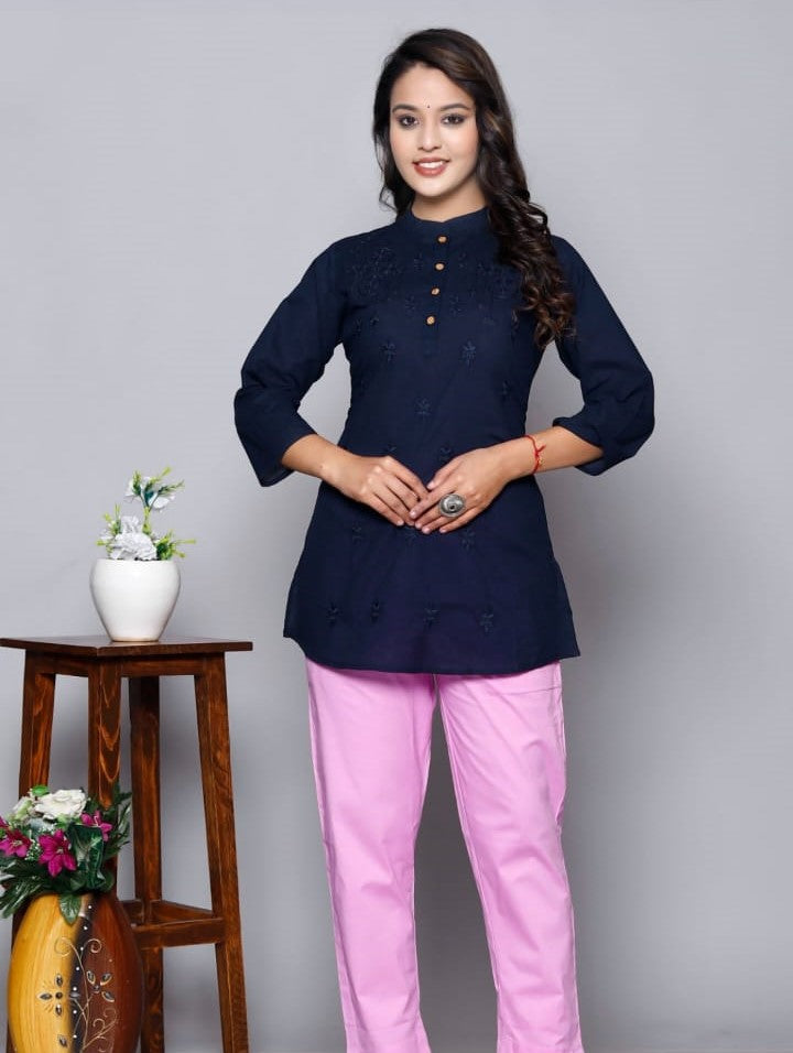 Lucknawi Short Kurtis Premium Single