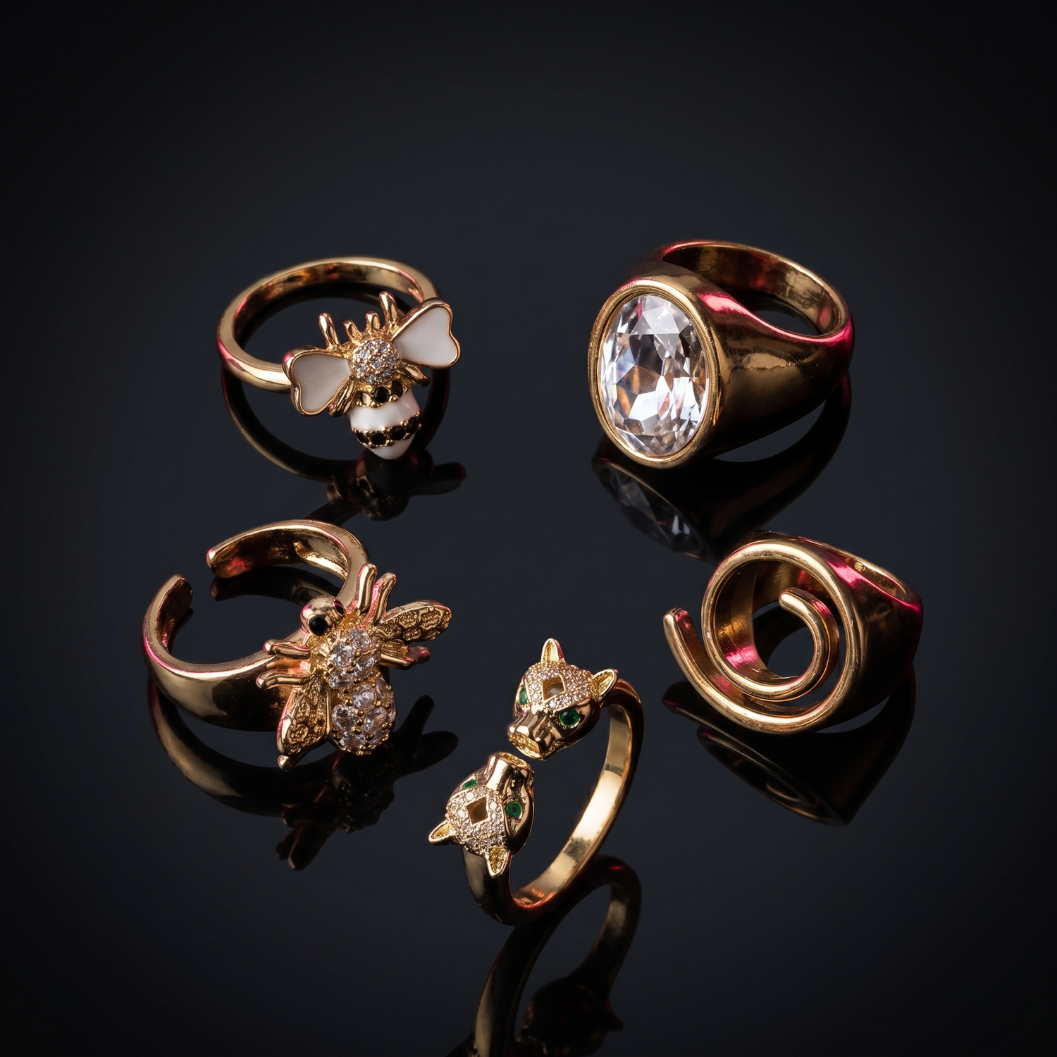 Accessories - Koko Delhi jewelry collection, five rings