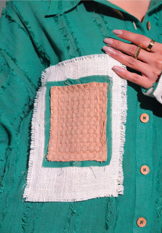 Waffle Green Shirt