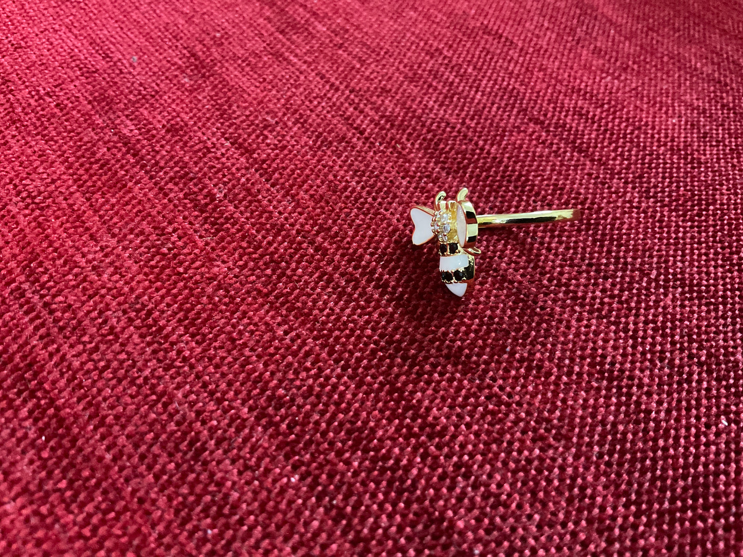 Little Honeybee Charm Ring