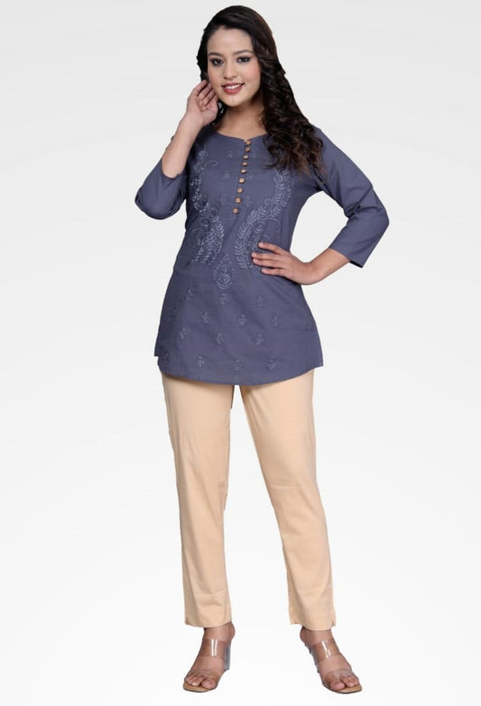 Lucknawi Short Kurtis Premium Single