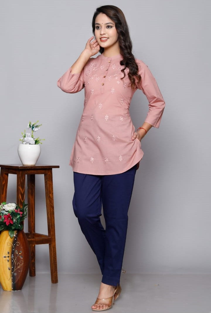 Lucknawi Short Kurtis Premium Single