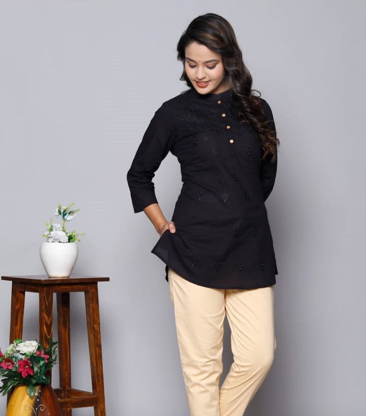 Lucknawi Short Kurtis Premium Single