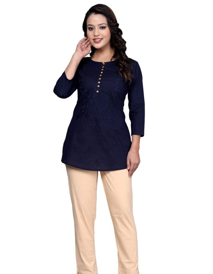 Lucknawi Short Kurtis Premium Single