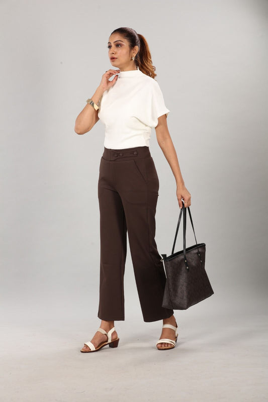 WOMENS BOTTOM WEAR FV171 BLACK / BEIGE