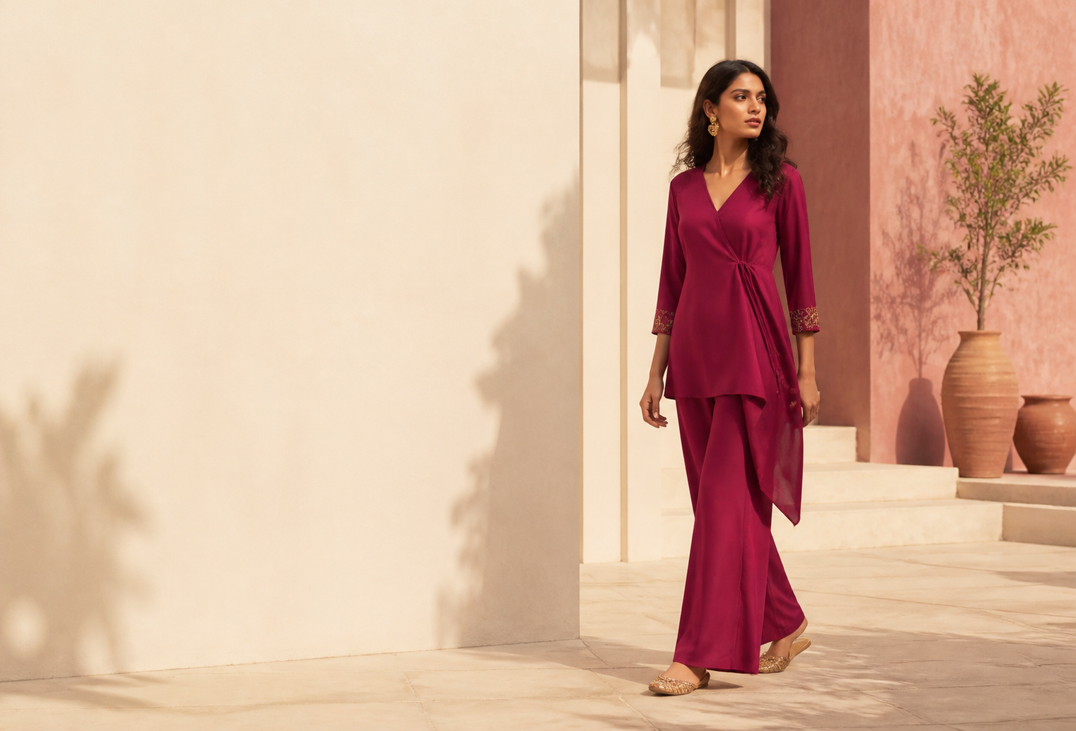 BTCH homepage hero — editorial Indian fashion