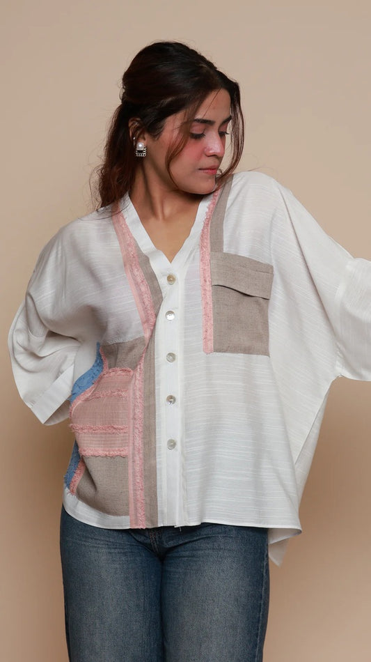 White Panel Shirt