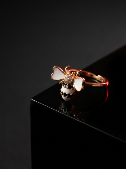 Little Honeybee Charm Ring