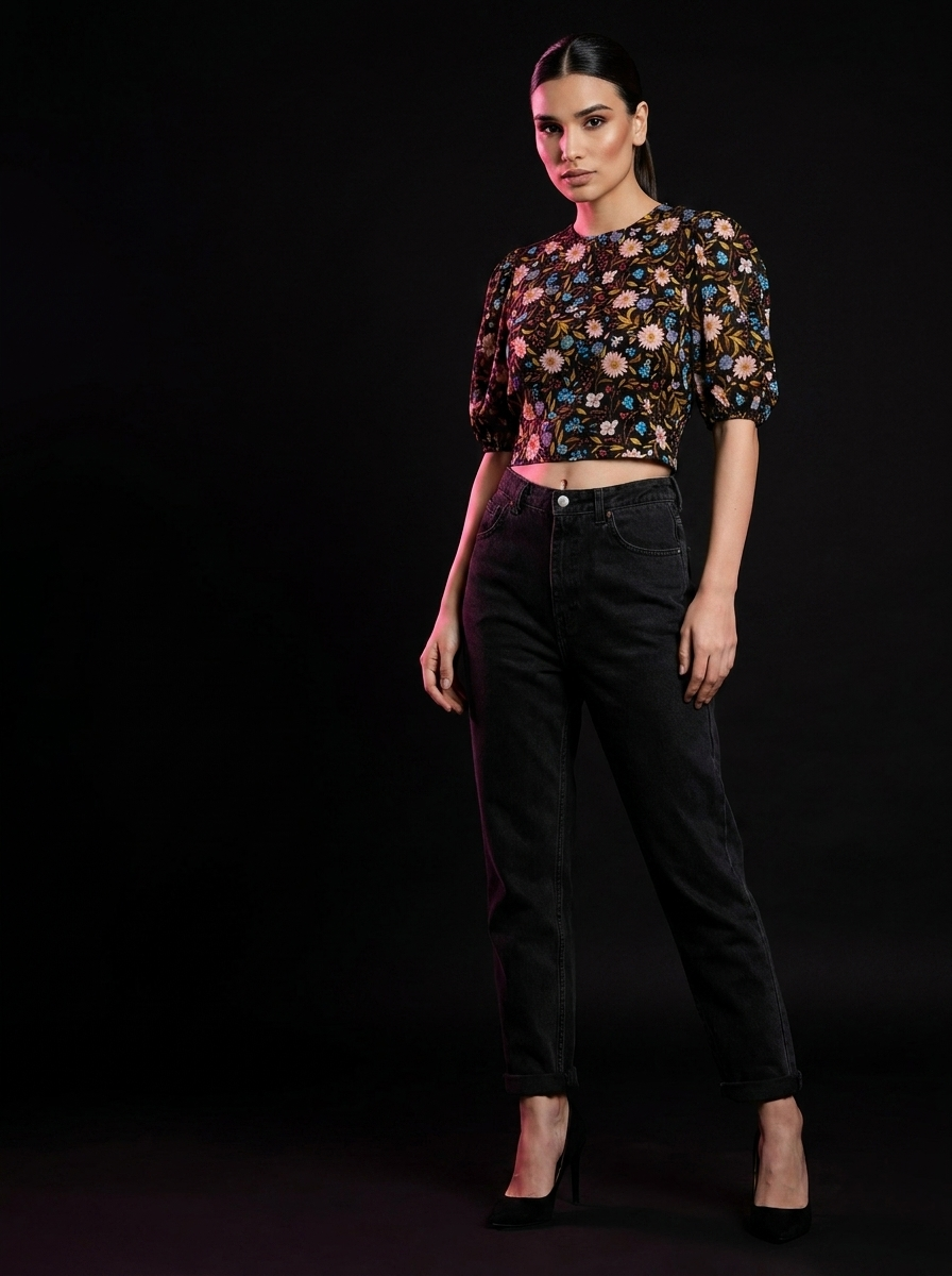 Black garden - AI model standing