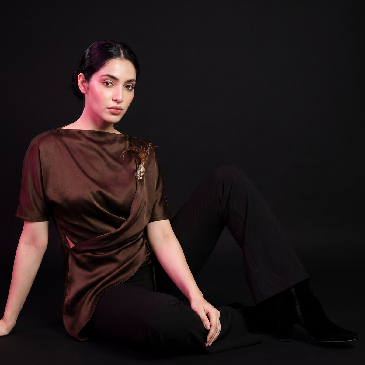 Hug Me - AI model sitting