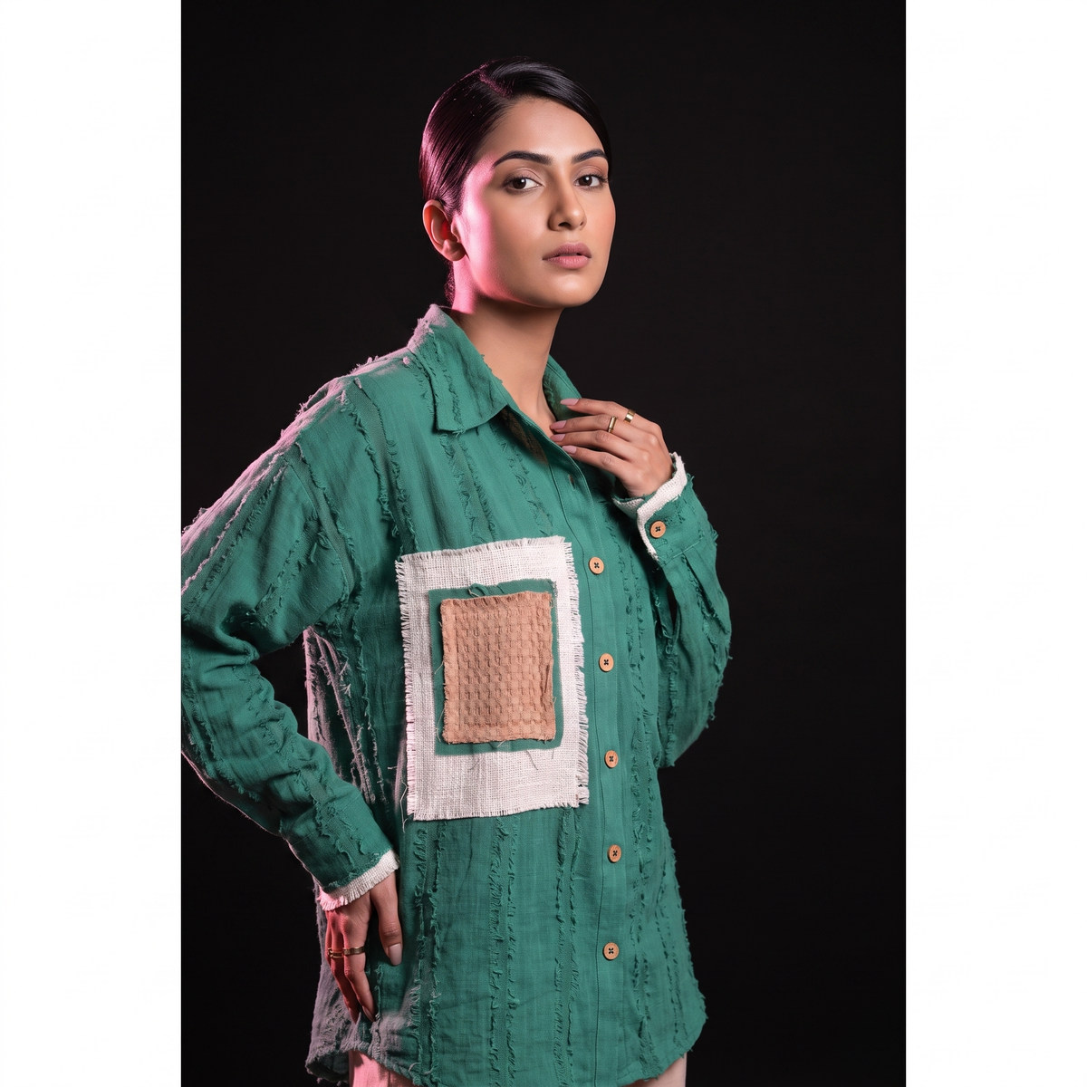 Waffle Green - AI model standing