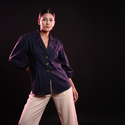 Midnight Blue - AI model standing