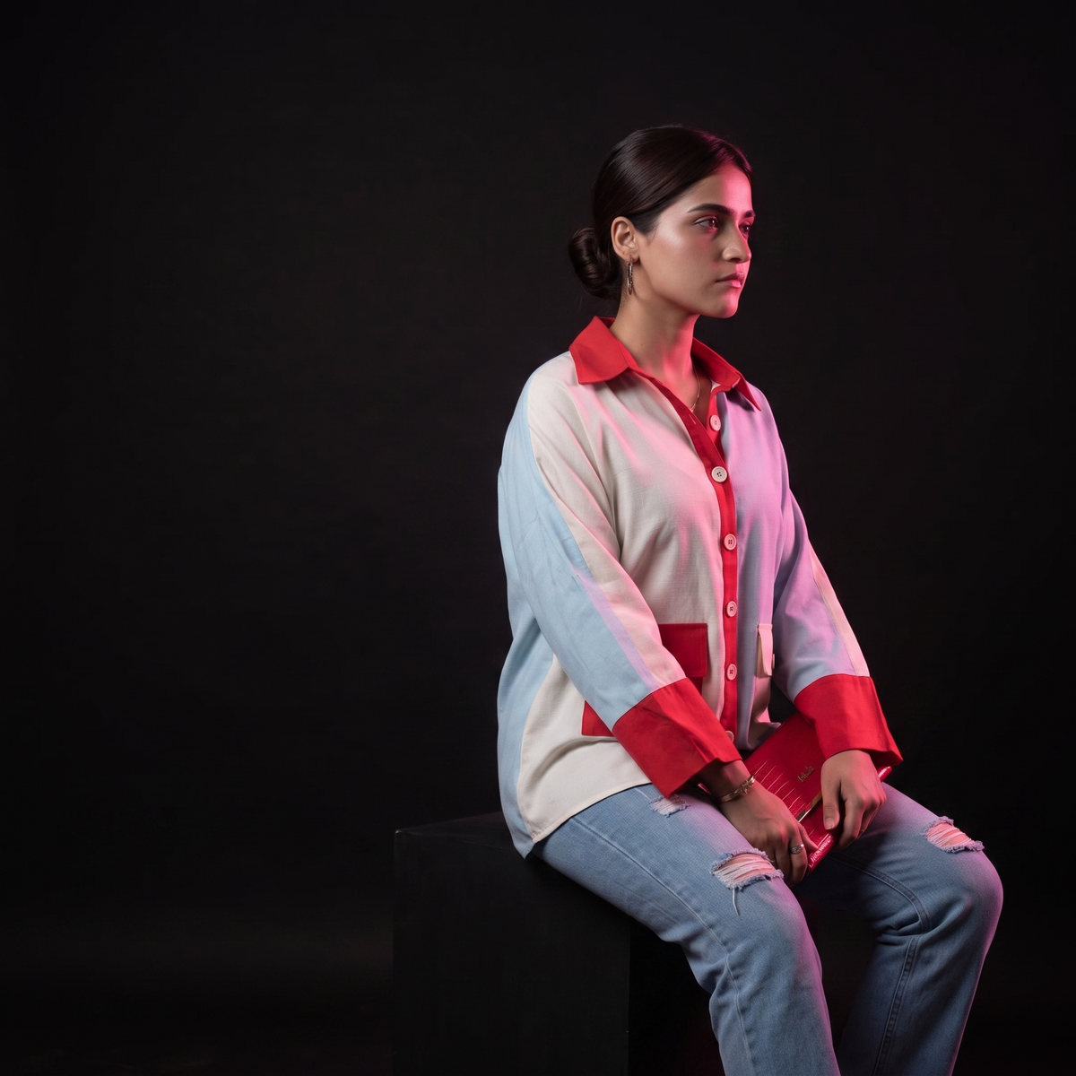 Pocket Pop - AI model sitting