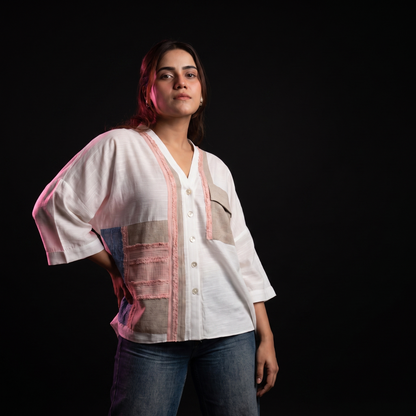 White Panel - AI model standing