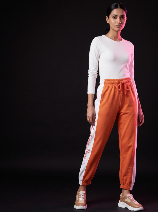 Citrus shake - AI editorial fashion photo, standing pose, black studio background
