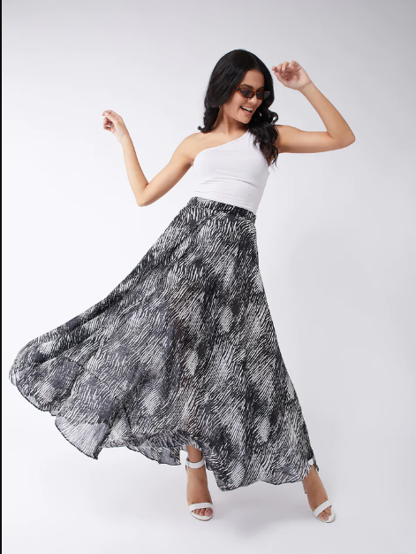 Zebra Track Skirt